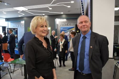 átadták a HSZC Szentesi Pollák Antal Technikum felújított közösségi terét