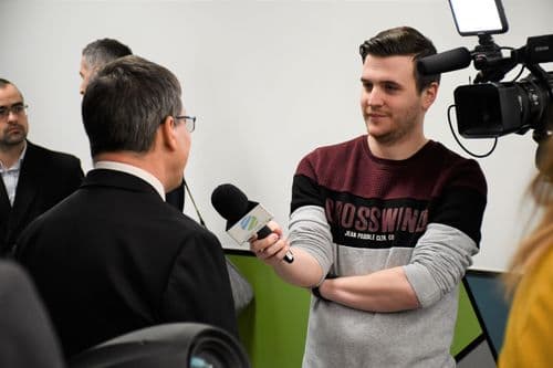 átadták a HSZC Szentesi Pollák Antal Technikum felújított közösségi terét