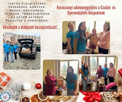 Návay diákjai a Karácsonyi adománygyűjtéskor